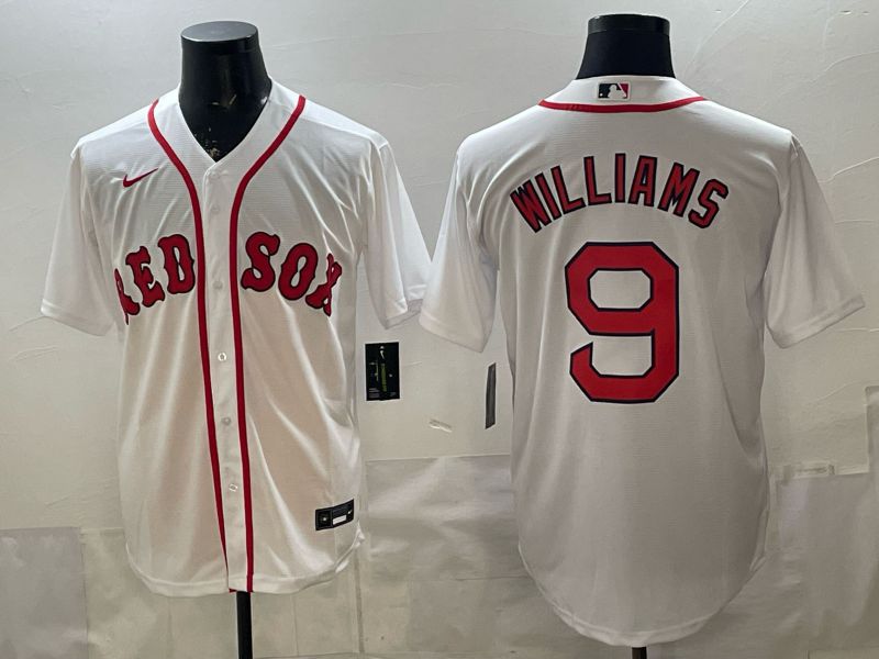 Men 2026 Boston Red Sox #9 Williams White Game Nike MLB Jersey style 001->->